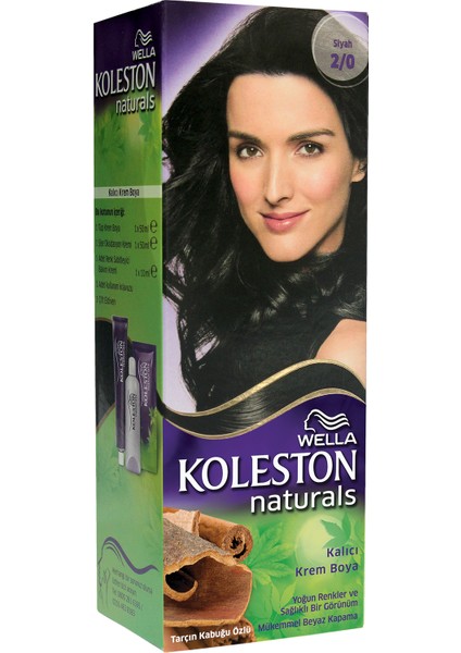 Koleston Naturals Saç Boyası 2/0 Siyah