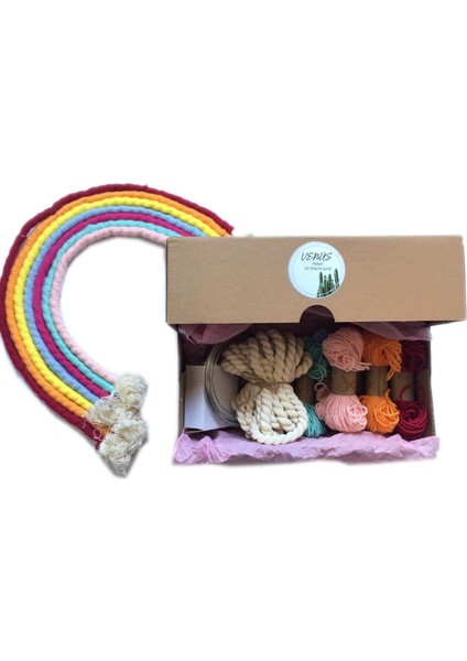 Macrame Gökkuşağı Yapım Seti