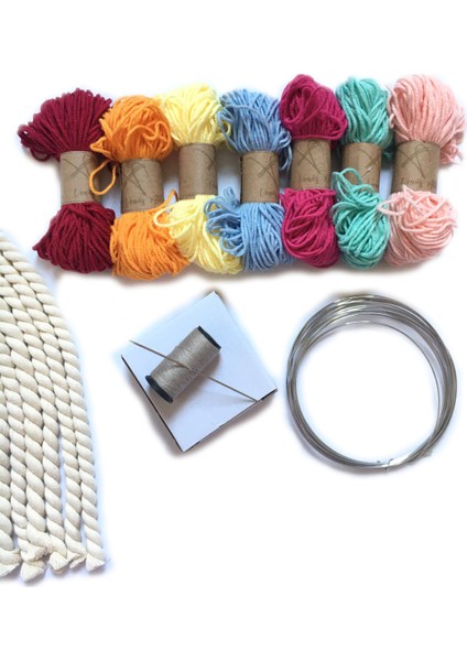 Macrame Gökkuşağı Yapım Seti
