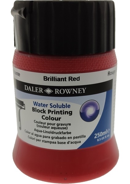 Linol Baskı Boyası 250 ml - Brilliant Red