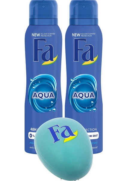Aqua Deo Spray 150 ml 2'li Paket + Saç Açıcı Tarak