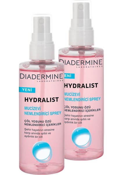 Dıadermıne Hydralıst Mucizevi Nemlendirici Sprey 100 ml x 2 Adet