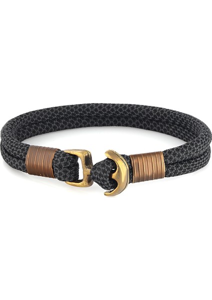 Siyah Erkek Çıpa Bileklik