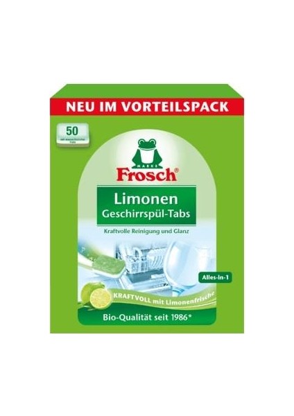Limonlu Bulaşık Yıkama Tableti 50'li