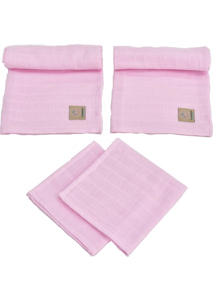 Bebek Müslin Seti Pembe 4'lü
