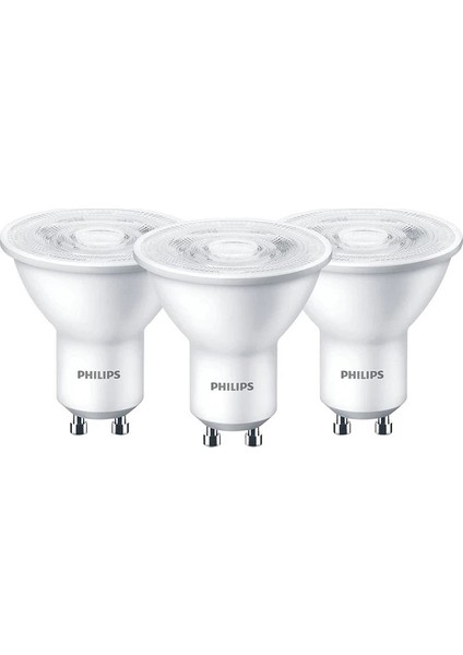 Philips 830 Gu10 Led Ampul 3,2 W 3000K 3'Li Sarı