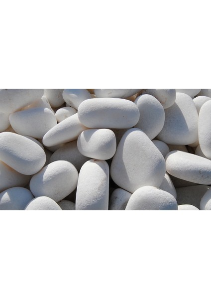 Beyaz Dolomit Doğal Dekoratif Taş 4-6 Cm 25 Kg indirimleri