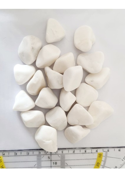 Beyaz Dolomit Doğal Dekoratif Taş 1-2 Cm 5 Kg