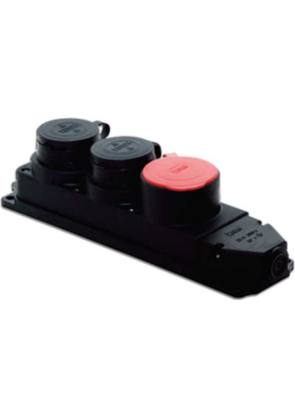 Tplast Kauçuk Üçlü Grup Priz 1 3X25- 2 1X16