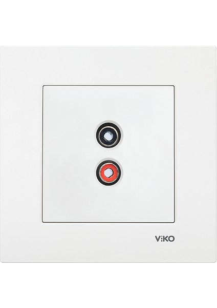 Viko Karre/Meridian Beyaz Müzik Yayın Prizi Mekanizma Çerçeve Hariç