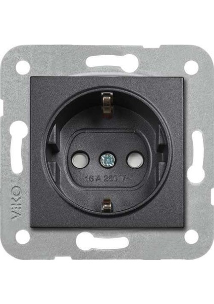 Artline Novella/Trenda Siyah Topraklı Priz Ç.K. Kapak Mekanizma Hariç