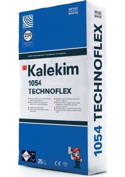 Kalekim Technoflex 1054 Gri Yapıştırma Harcı 25 Kg