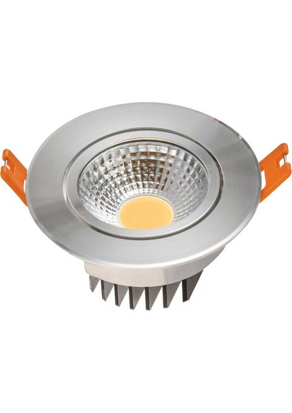 Noas 2Li 5W Cob Led Spot Saten Krom Kasa Gün Işığı