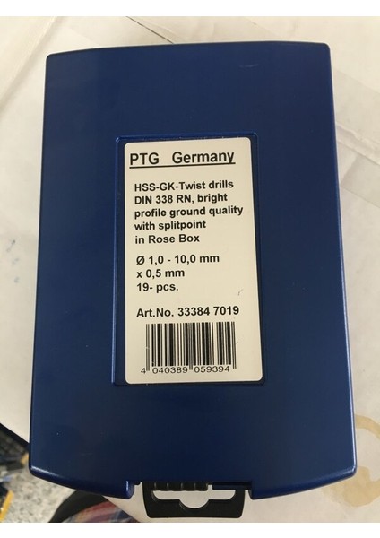 Ptg Germany Hss-Gk Dın 338 Metal Matkap Ucu Seti 19 Parça fiyatları