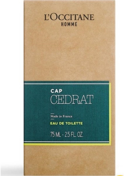 L'occıtane Cap Cedrat Eau De Toilette 75 ml fiyatları