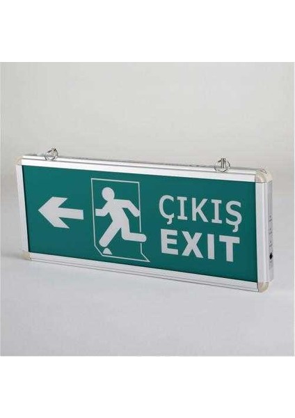 Exıt Çıkış Armatürü Ledli 3 Saat Akülü Ct-9170