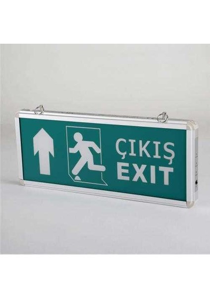 Exıt Çıkış Armatürü Ledli 3 Saat Akülü Ct-9174