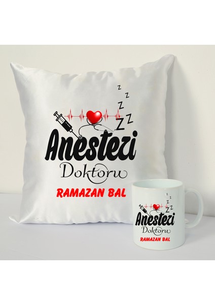 Anestezi Doktoru Kupa Bardağı ve Dekoratif Kırlenti