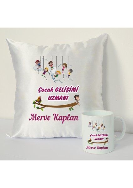 Çocuk Gelişimi Uzmanı Kupa Bardağı ve Dekoratif Kırlenti