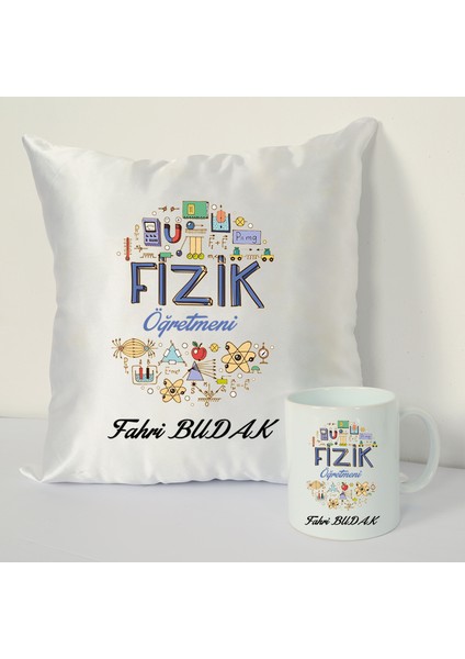Fizik Öğretmeni Bardağı ve Dekoratif Kırlenti