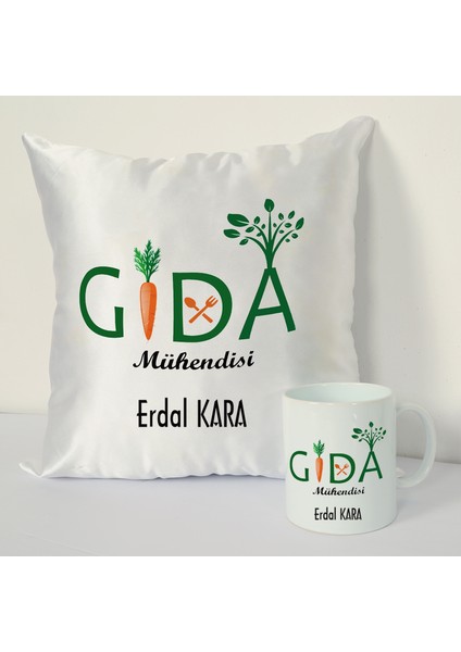 Gıda Mühendisi Bardağı ve Dekoratif Kırlenti