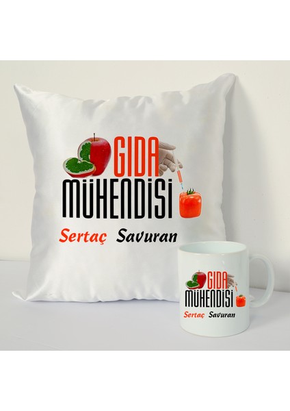 Gıda Mühendisi Bardağı ve Dekoratif Kırlenti 4