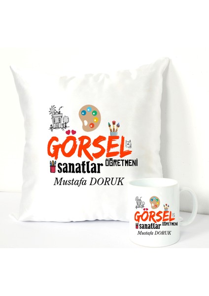 Görsel Sanatlar Öğretmeni Bardağı ve Dekoratif Kırlenti