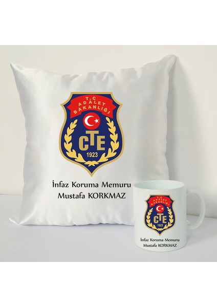 Infaz Koruma Memuru Kupa Bardağı ve Dekoratif Kırlenti