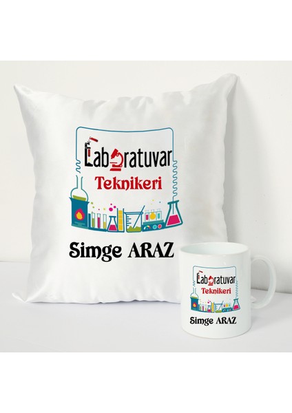 Laboratuvar Teknikeri Bardağı ve Dekoratif Kırlenti