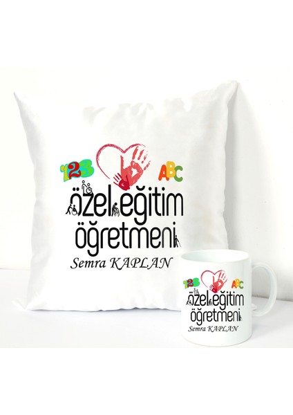 Özel Eğitim Öğretmeni Kupa Bardağı ve Dekoratif Kırlenti