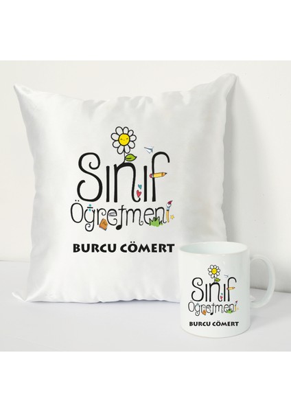 Sınıf Öğretmeni Kupa Bardağı ve Dekoratif Kırlenti