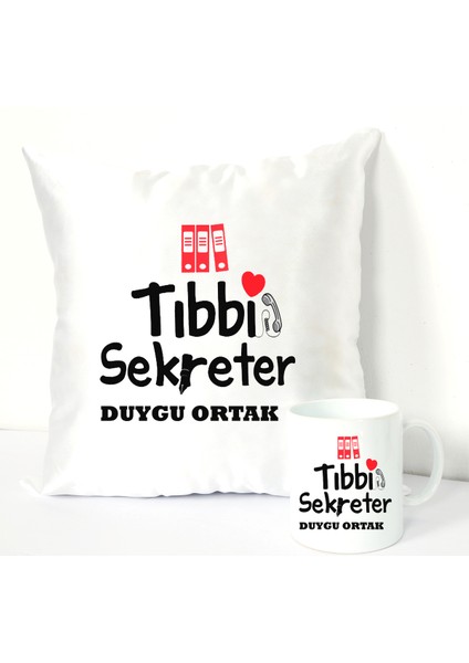 Tıbbi Sekreter Kupa Bardağı ve Dekoratif Kırlenti