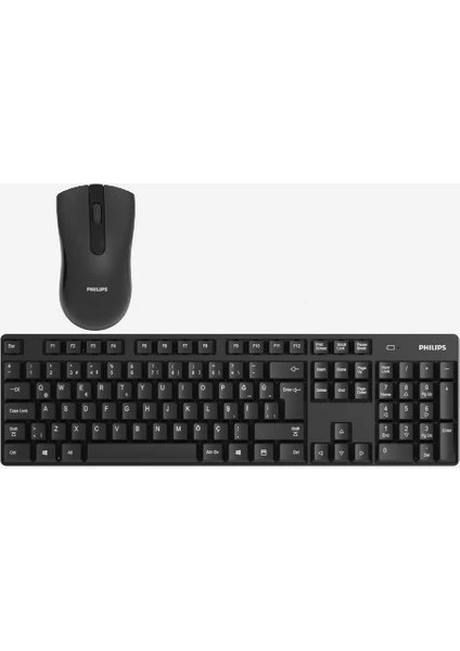 C501 SPT6501B/00 Türkçe Q Kablosuz Klavye Mouse Seti