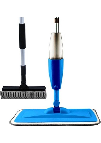 Turuncukoli Sprey Mop Yedek Bezli Çekçekli Cam Silme Aparatı Paspas Temizlik