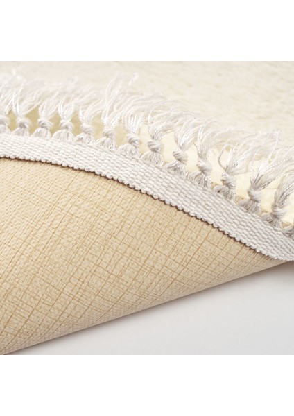 Queen Oval Nakışlı Kaymaz Yıkanabilir 3'lü Paspas Seti Klozet Takımı Set Krem fiyatları