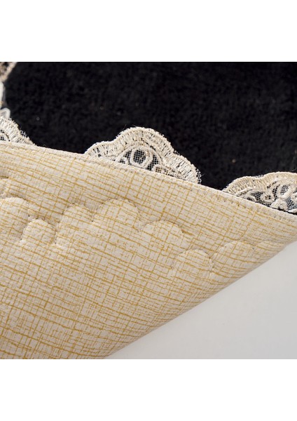 Selonya Welsoft Oval Kaymaz Taban Yıkanabilir 2'li Banyo Paspas Seti Klozet Takımı Siyah fiyatları