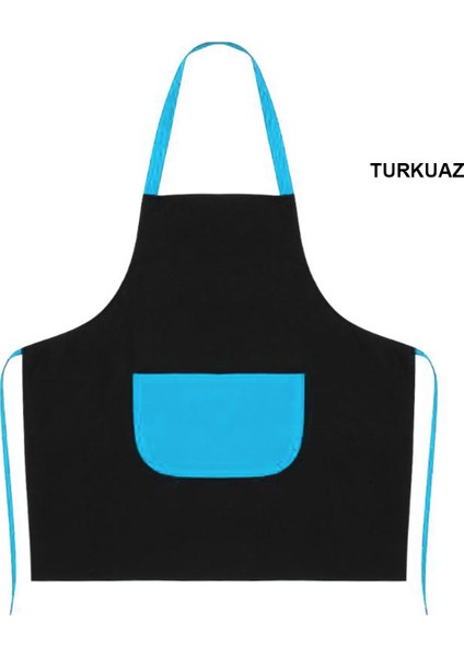 Askılı Önlük Şef Barista Aşçı Kuaför Tattoo Garson Önlüğü Turkuaz fiyatları