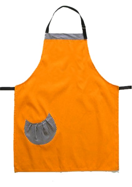 Askılı Önlük Şef Barista Aşçı Kuaför Tattoo Garson Önlüğü Turuncu