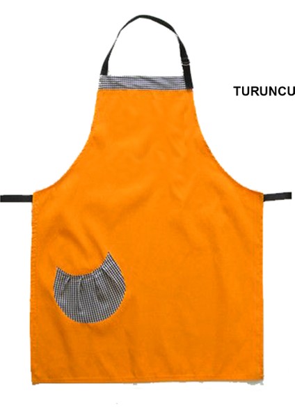 Askılı Önlük Şef Barista Aşçı Kuaför Tattoo Garson Önlüğü Turuncu fiyatları