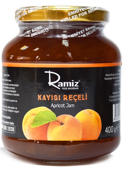 Katkısız Kayısı Reçeli 400 gr