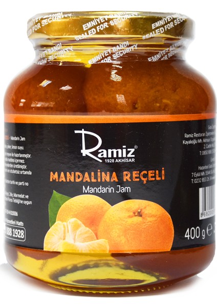 Katkısız Mandalina Reçeli 400 gr