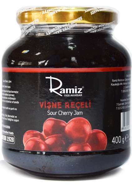 Katkısız Vişne Reçeli 400 gr