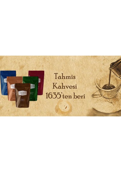 5'li Türk Kahvesi Özel Seti 500 gr - 1635'TEN Beri