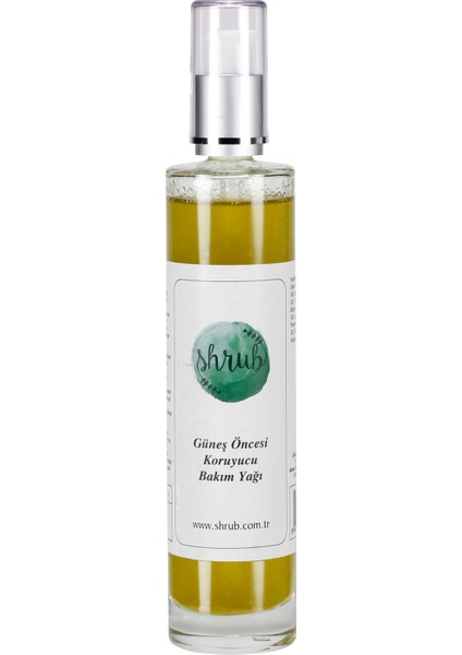 Güneş Öncesi Koruyucu Bakım Yağı-100 ml.