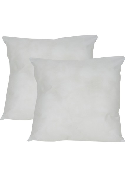 Iç Dolgu (2 Adet) 43CM*43CM Elyaf 360 Gr. 1.kalite Silikon Boncuk Elyaf Yastık