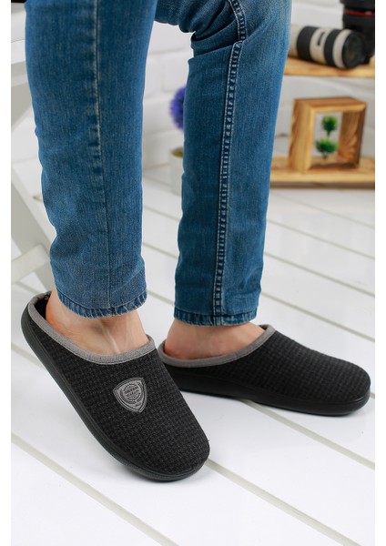 12098 Günlük Kışlık Rahat Taban Erkek Ev Içi Terlik