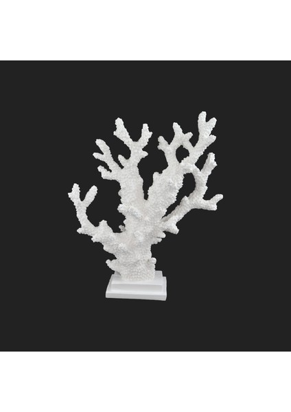 Hyk 226 Polyester Mercan Heykel Biblo 33 x 29 cm