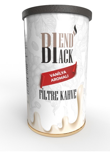 Vanilya Aromalı Filtre Kahve Teneke Kutu 250 gr