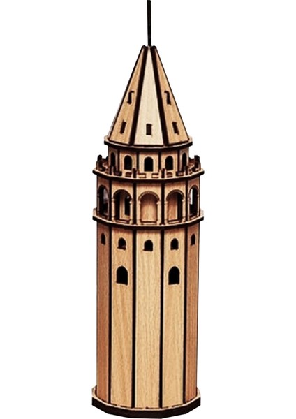 Galata Kulesi 61 Parça Ahşap 3D Puzzle