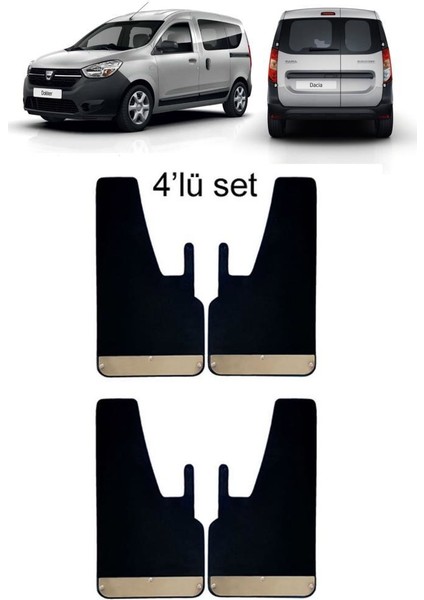 Dacia Dokker 4'lü Krom Paçalık Çamurluk Tozluk DAC0SX011 fiyatları